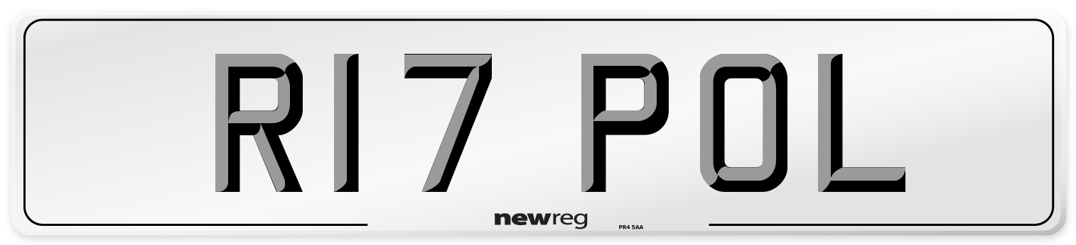 R17 POL Number Plate from New Reg